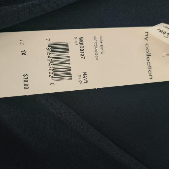 NY Collection Ruched A-Line Dress - Picture 3 of 4